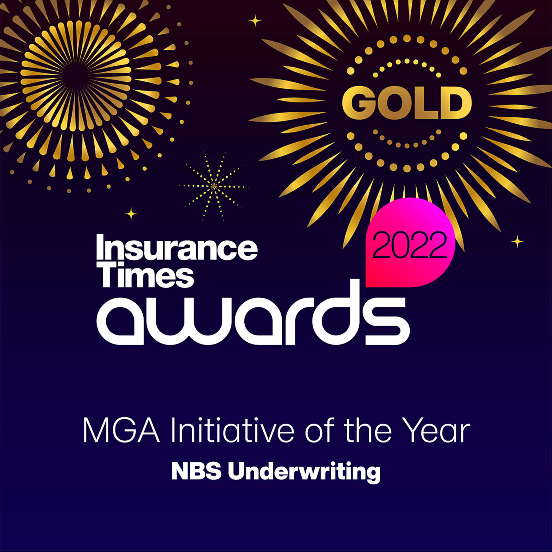 MGA Initiative of the year GOLD AWARD NBS Underwriting